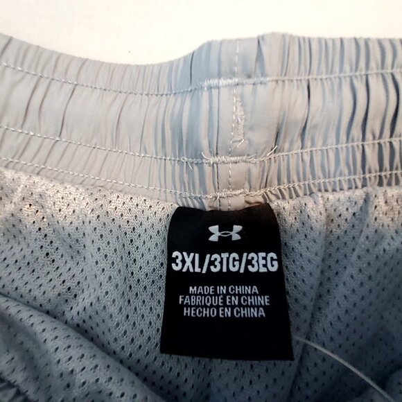 Under Armour Mens Loose-Fit Grey Athletic Shorts 3XL With Pockets & Drawstring - Picture 8 of 11
